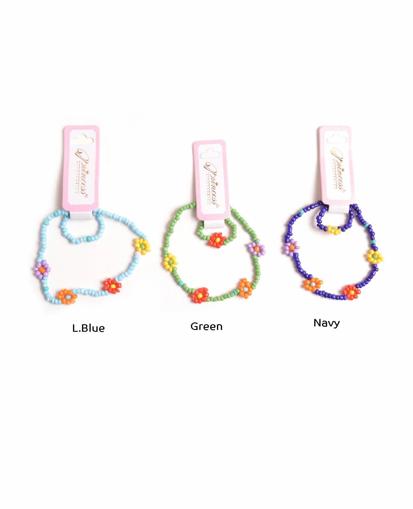 Novel Concept Distinctive Edge Colorful Flowers Kids Bracelet