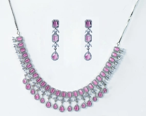 Formal Night Princess indo-western Necklace set.