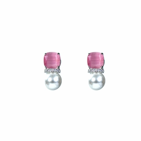 Princess pearl stud earring Work Day Style Elegant Pick