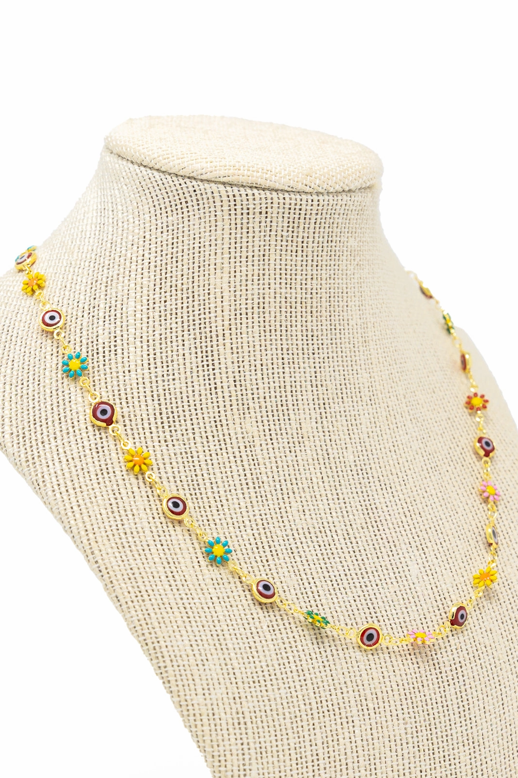 Rainbow Evil Eye   Daisy Chain gentle touch