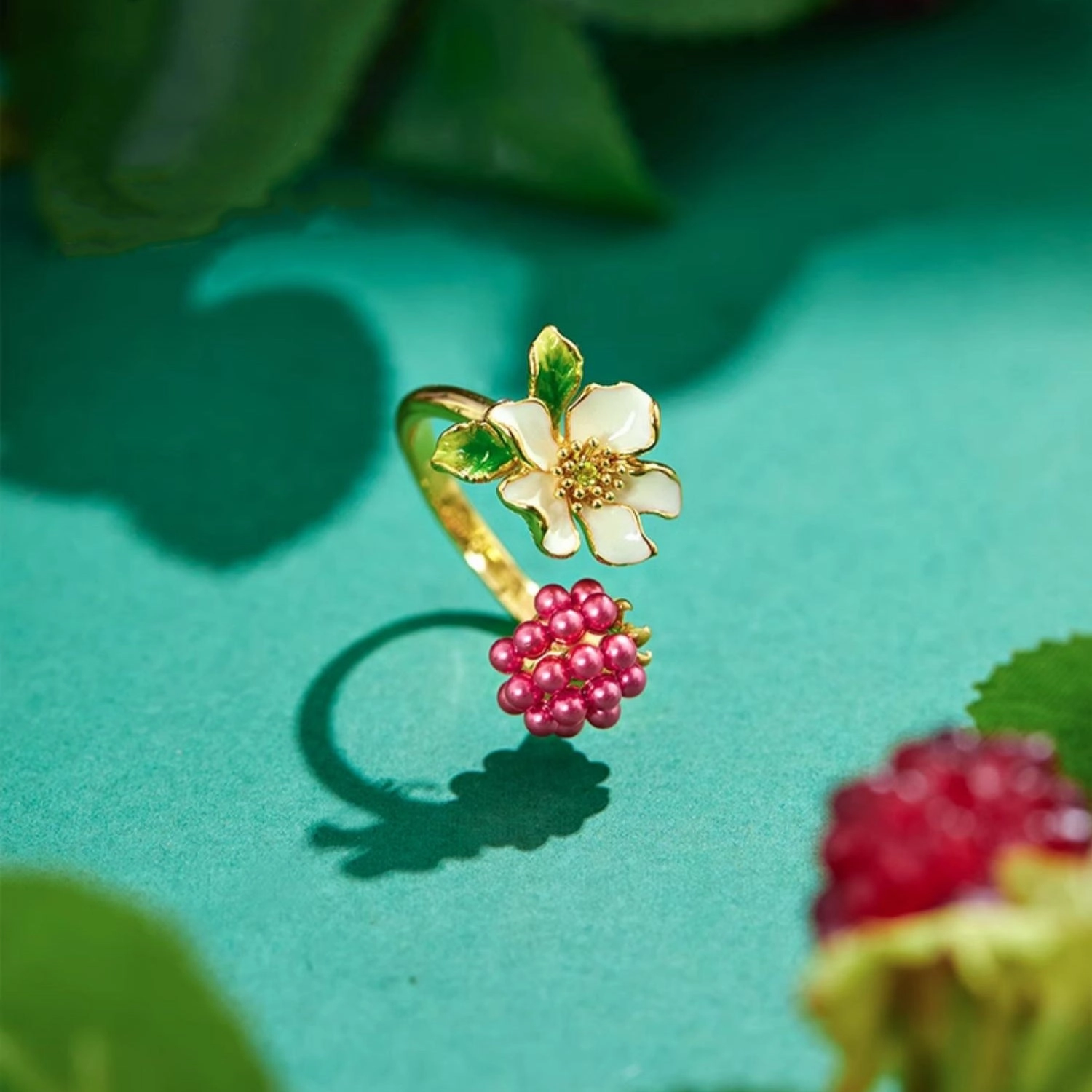 Elegant Accent Raspberry Ring