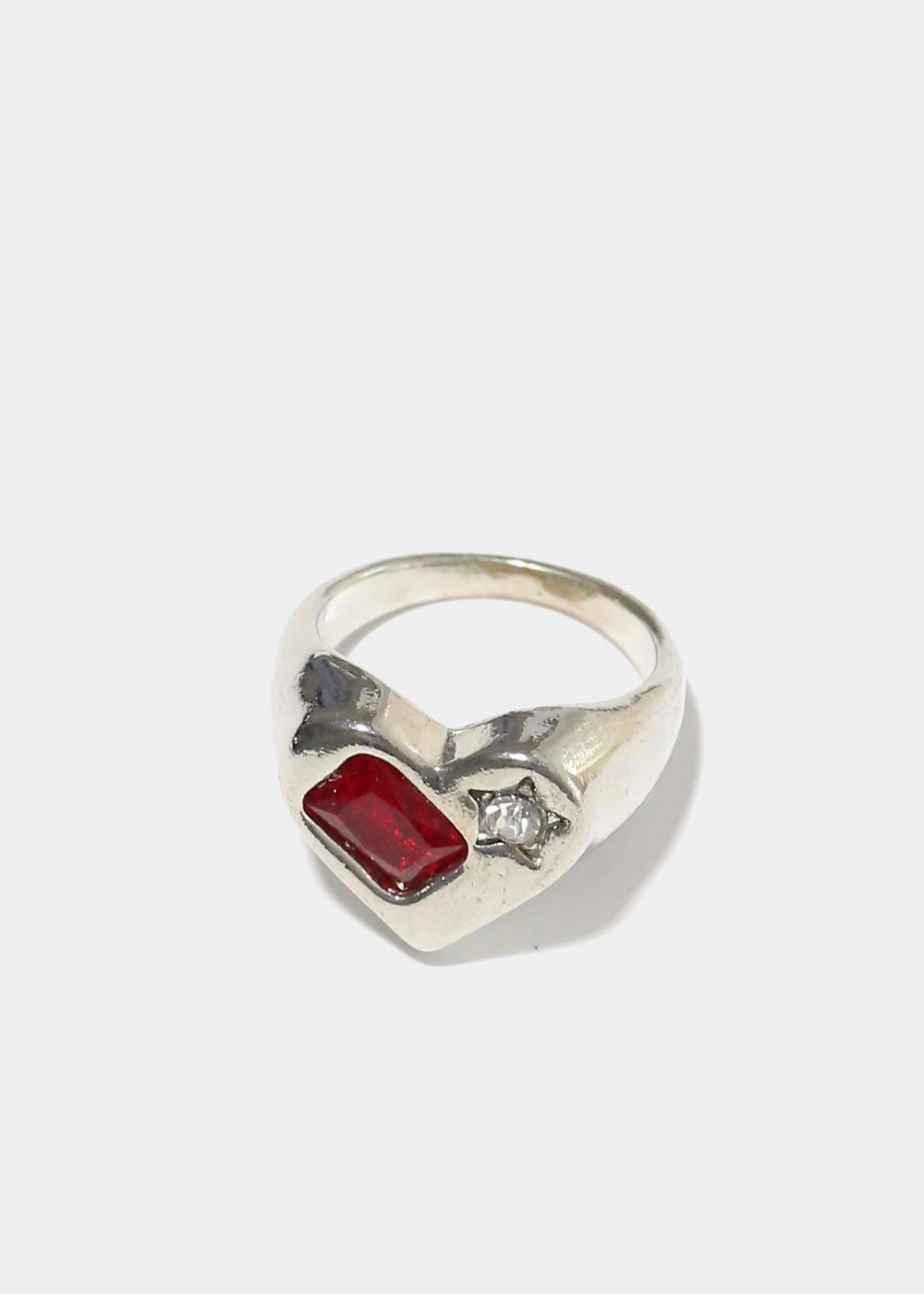 Family Bond Red Gem & Star Ring