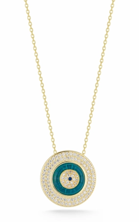 Signature Detail Evil Eye Necklace