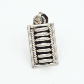 Pricilla Apache Navajo Handmade Sterling Silver Pendant Glamorous Craft