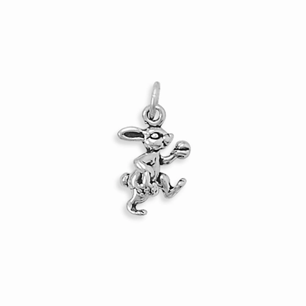 Bunny with Basket and Egg Easter Charm Modern Fit
