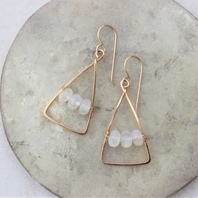 Abstract Accessory Triana Earrings - 14k Gold-Fill   Moonstone