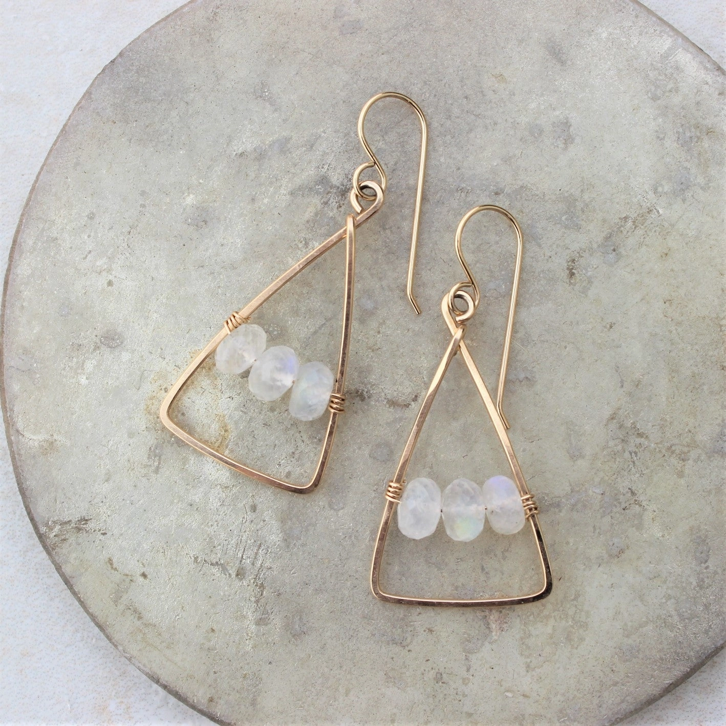 Abstract Accessory Triana Earrings - 14k Gold-Fill   Moonstone