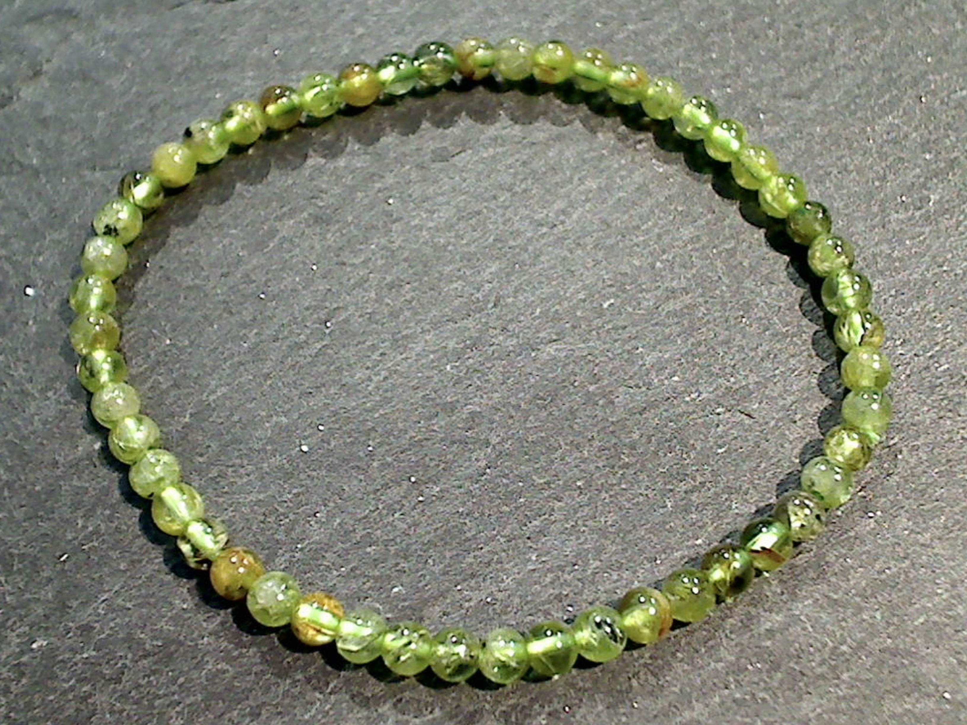 Peridot 4MM Stretch Bracelet tailored look All-Purpose