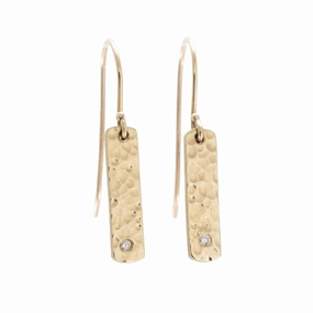 Ripple Dangle Earrings - 14k Gold Lightweight Look High-Quality Accessory