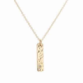 Ripple Necklace Vertical - 14k Gold Urban Adventure All weather