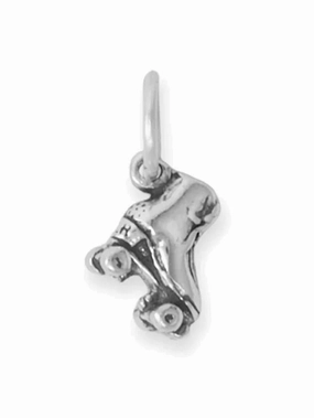 Luxe Shine Roller Skate Charm 3D Sterling Silver