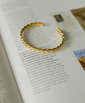 Limited Vision Rope Cuff ?C Gold