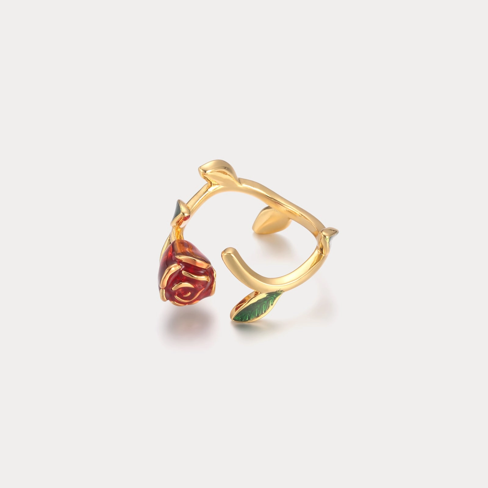 Rose Enamel Ring Daily Simplicity