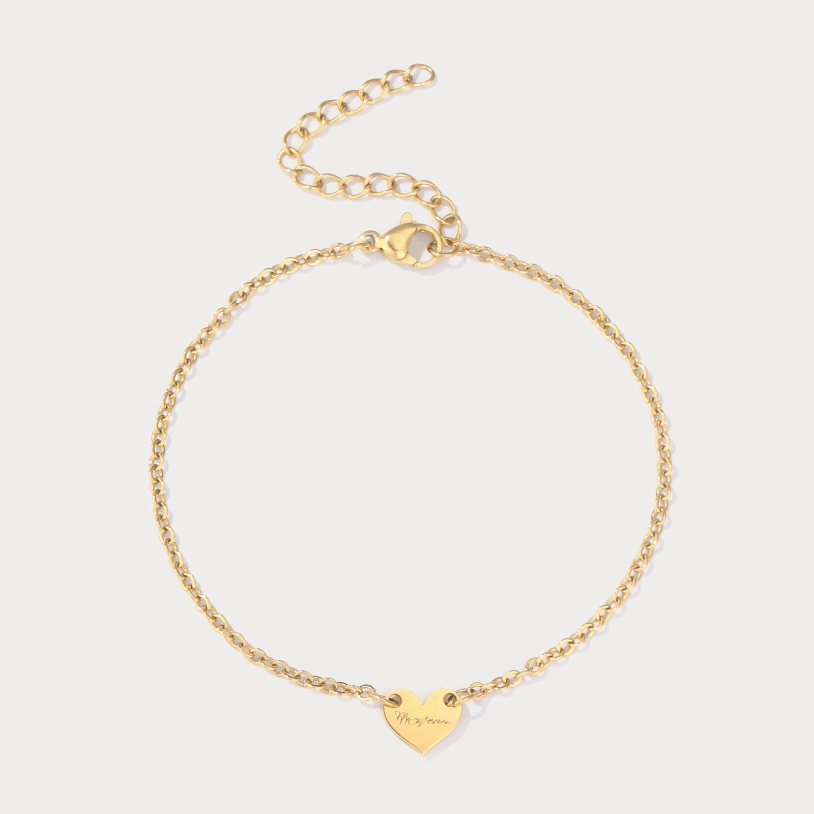 Praiseworthy Addition Personalized Heart Bracelet