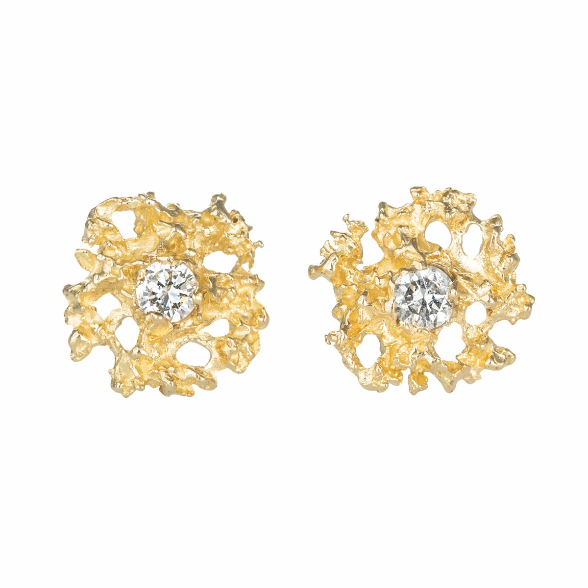 Star Studs in 14ky   Diamonds Shiny Option