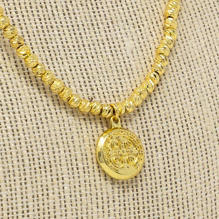 gentle touch Saint Benedict Necklace