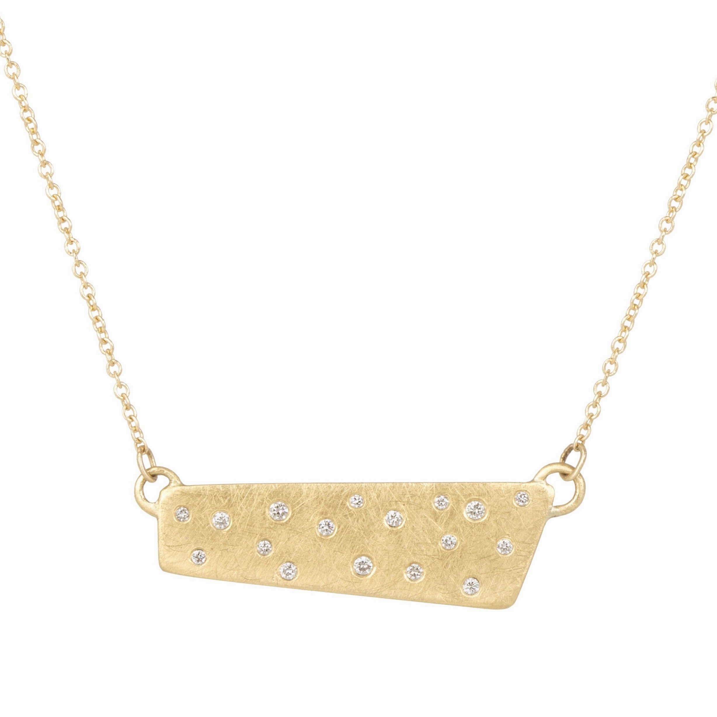 Romantic Event Comfortable Style Scattered Diamond Necklace