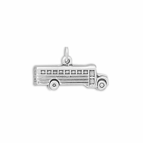 Urban Favorite Gift Box School Bus Sterling Silver Charm, Made in the USA