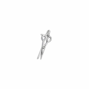 Muted Mood Polished Element Scissors Charm Sterling Silver