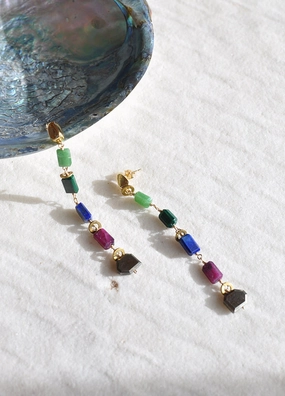 Rectangular Decoration Contemporary Appearance Boreal Earrings