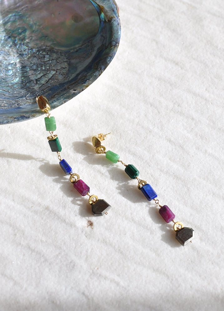 Rectangular Decoration Contemporary Appearance Boreal Earrings