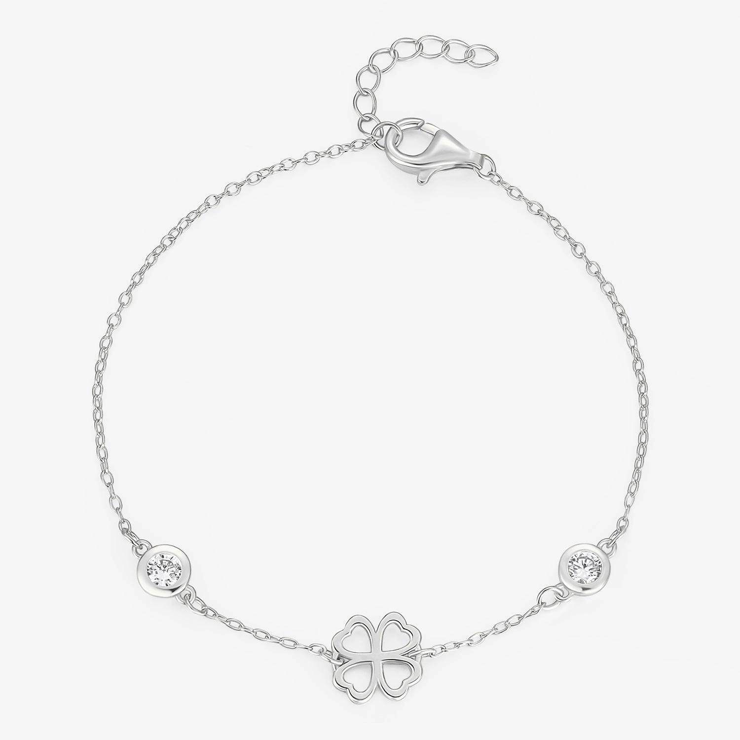 Ancestral Blessing Contemporary Legacy 2 Birthstone Clover Bracelet