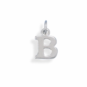 Letter B Charm Sterling Silver - Made in the USA Versatile Shine