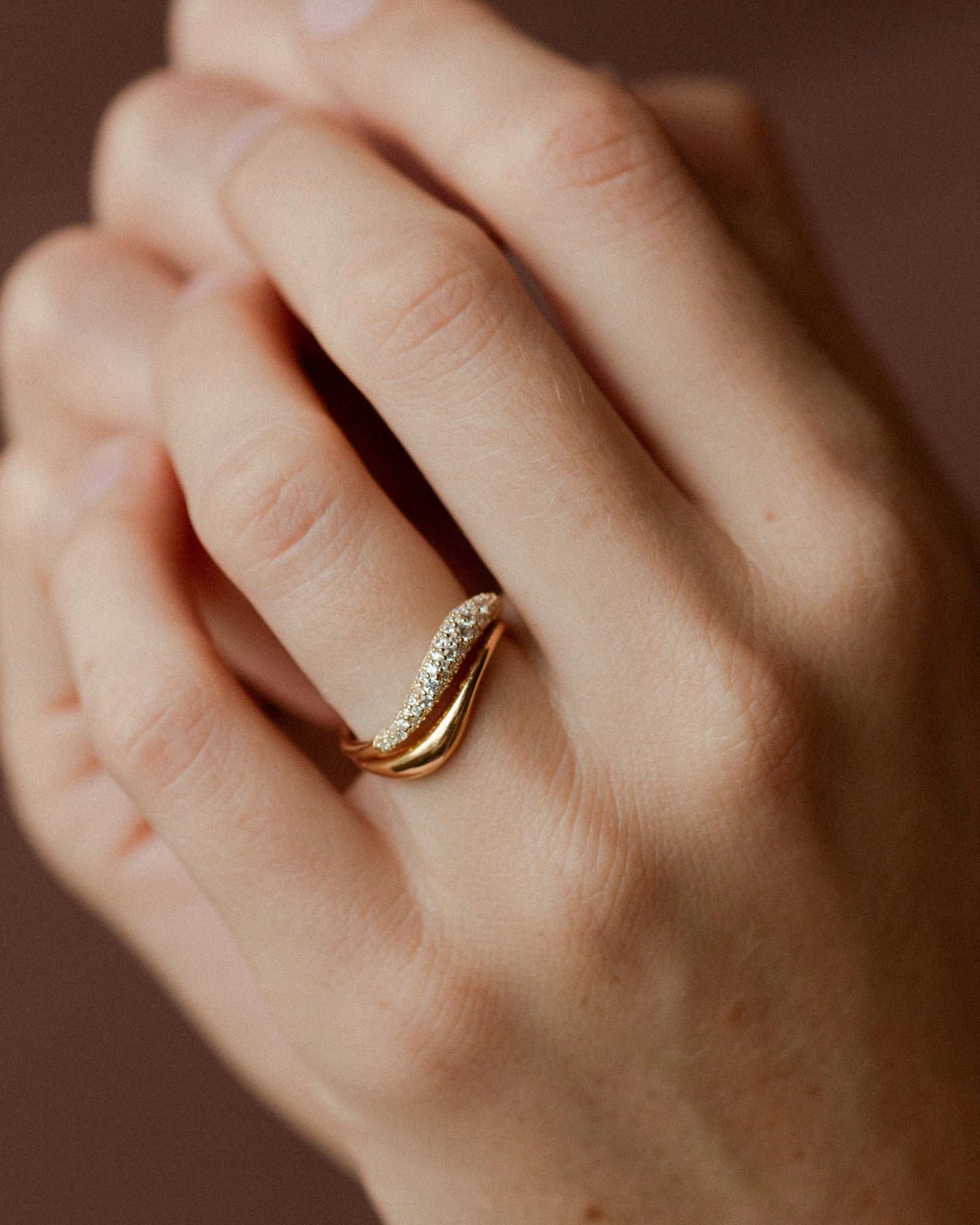 Casual Style Vibrant Colors Pav?? Flow Ring Set