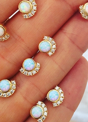 Unique Appearance Parisian Sunset Studs