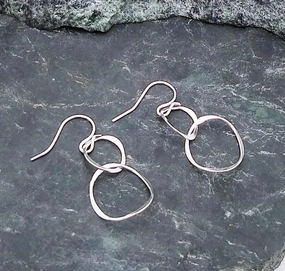 Sterling Silver Intertwined Hoops Glow Vibe Fresh Design