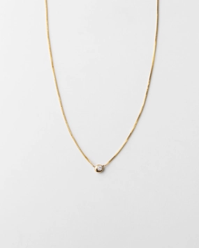 Gaia Diamond Solitaire Necklace Night Mood Creative Light