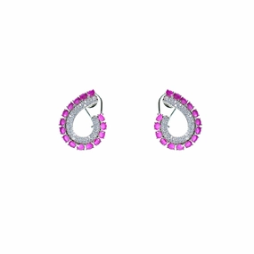 Layered Elegance valiant zircon stud earring