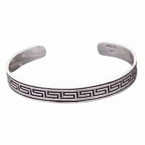 Sparkling Piece Simple Elegance Via Taxco Greek Key Bracelet