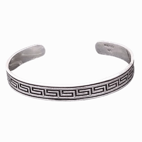 Sparkling Piece Simple Elegance Via Taxco Greek Key Bracelet