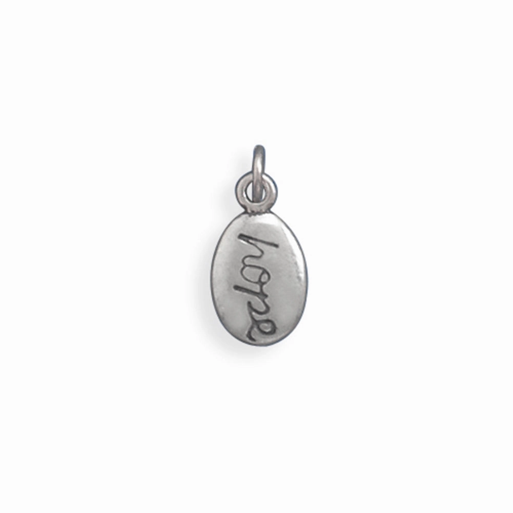 Hope Charm Sterling Silver Luxury Mood Artisan Piece