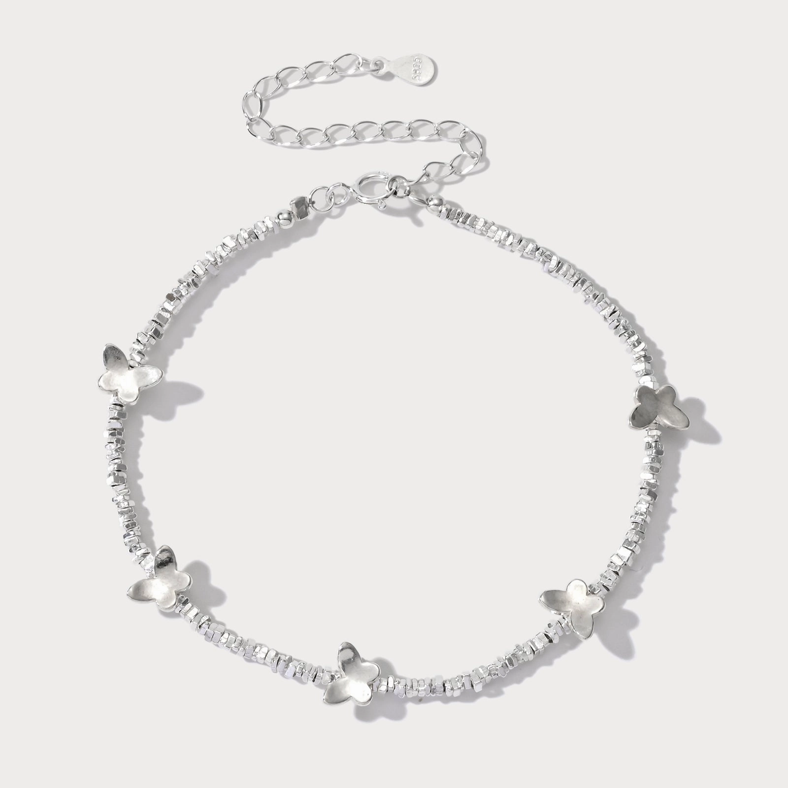 Silver Butterfly Bracelet Modern Layer Gift Appeal