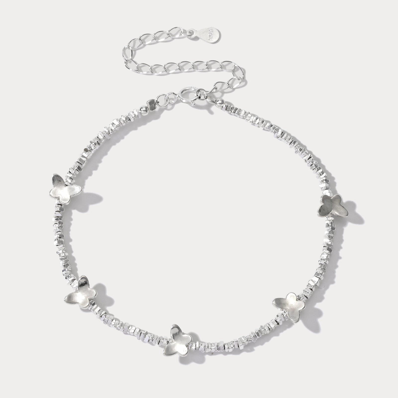 Silver Butterfly Bracelet Entire Amalgamations cruelty-free
