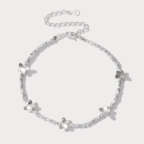 Silver Butterfly Bracelet Entire Amalgamations cruelty-free