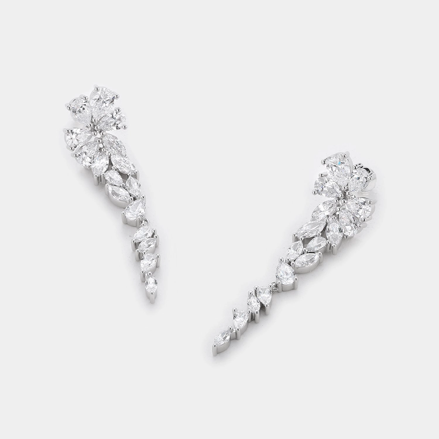 Shiny Jewelry Design Simulated Diamond Classic Earrings
