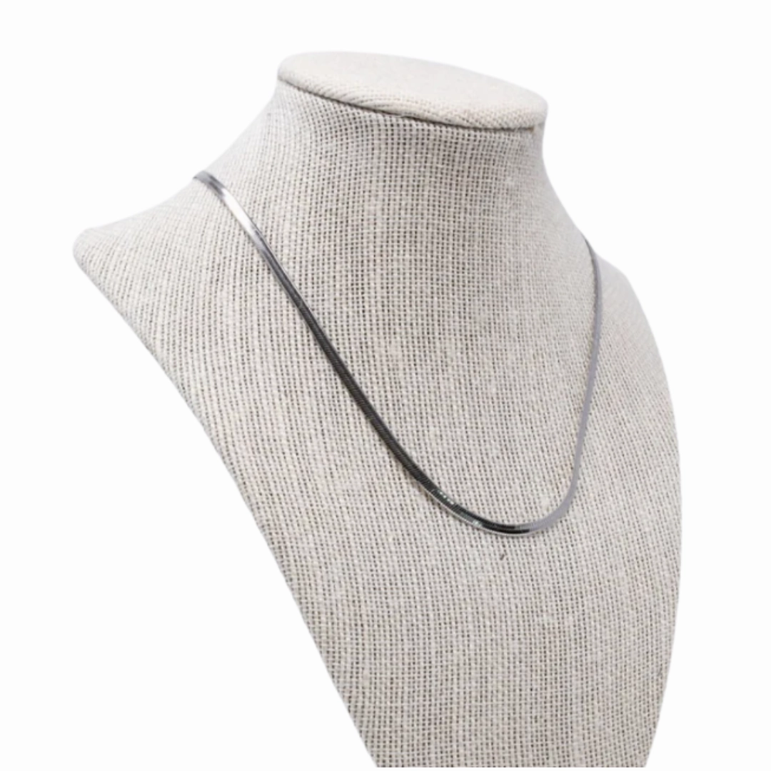 Skinny Herringbone Necklace Glam Night Fashion Event
