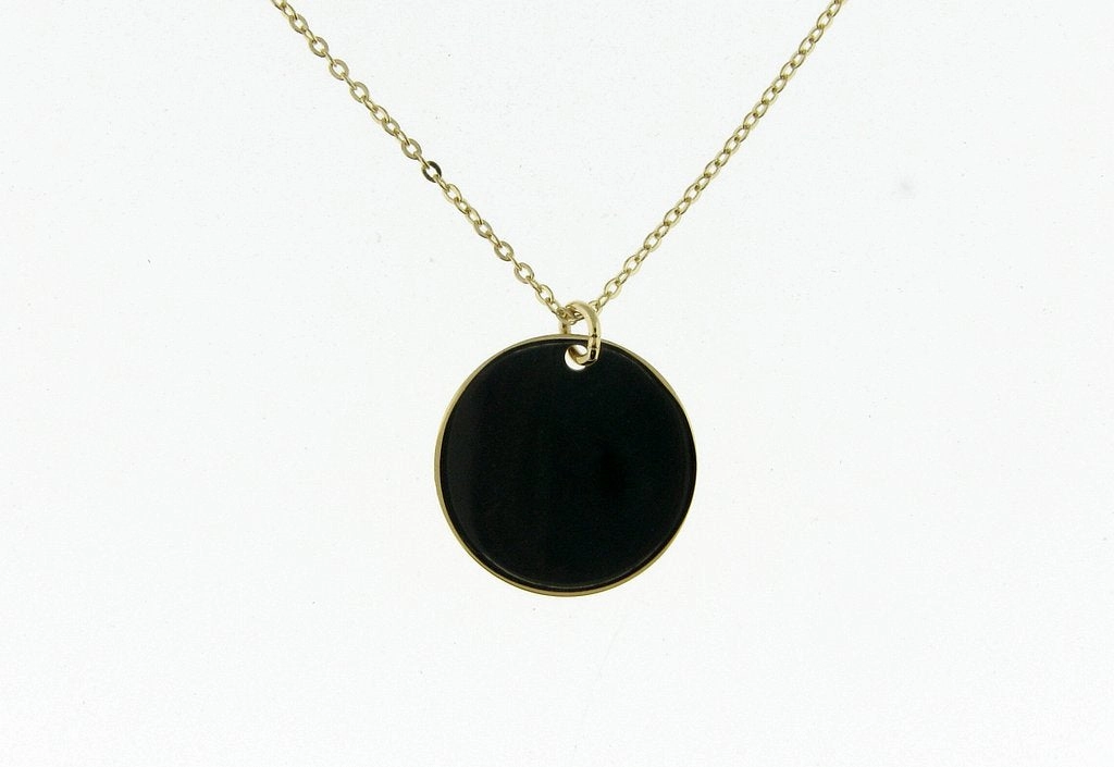 Amazing Item Modern Mood You Are My Sunshine Mini Disc Necklace in Yellow Gold