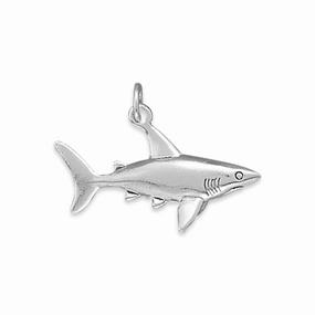 Elegant Layer Luxury Highlight Shark Charm Sterling Silver - Made in the USA