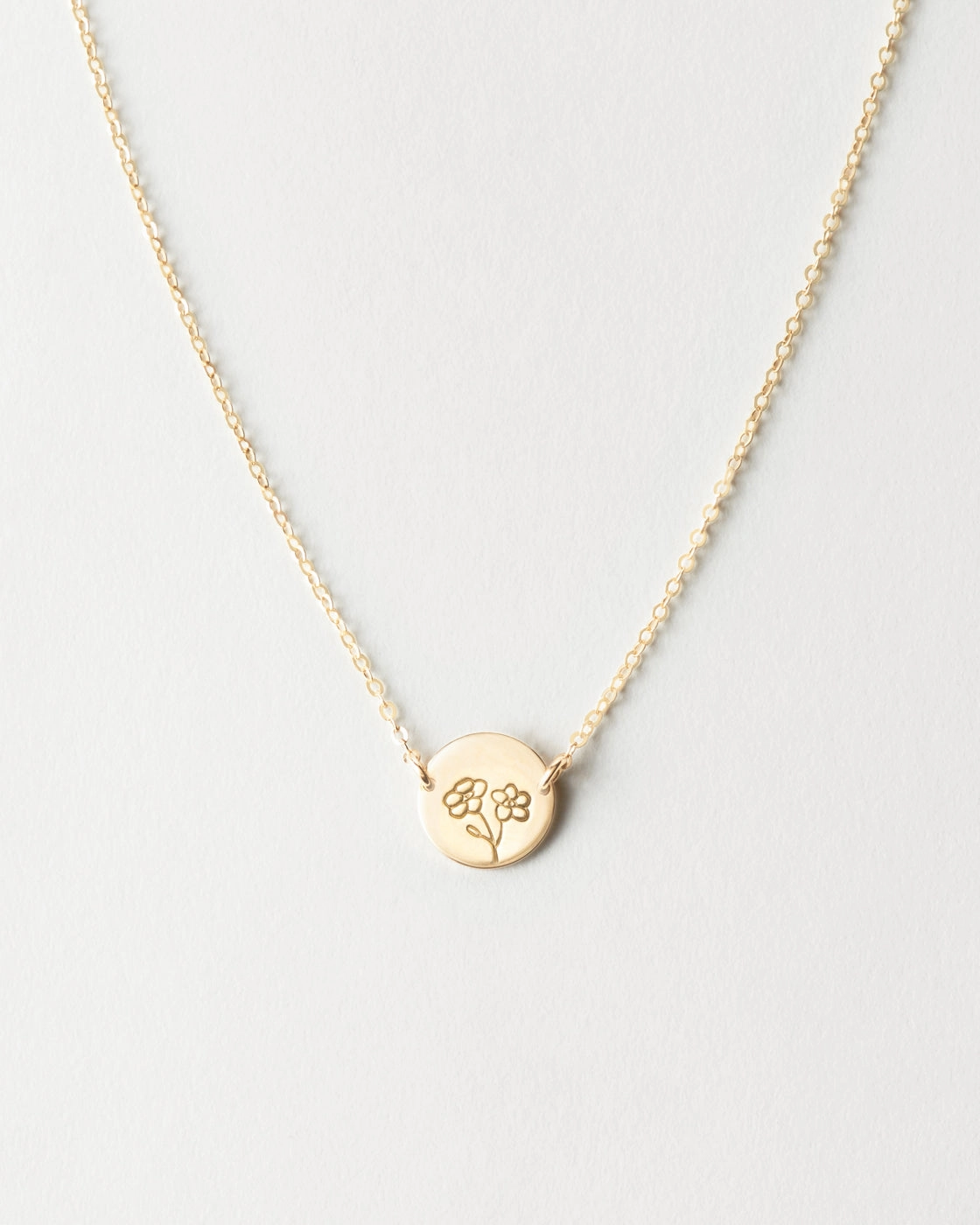 Small Flora Link Necklace Elegant Mood