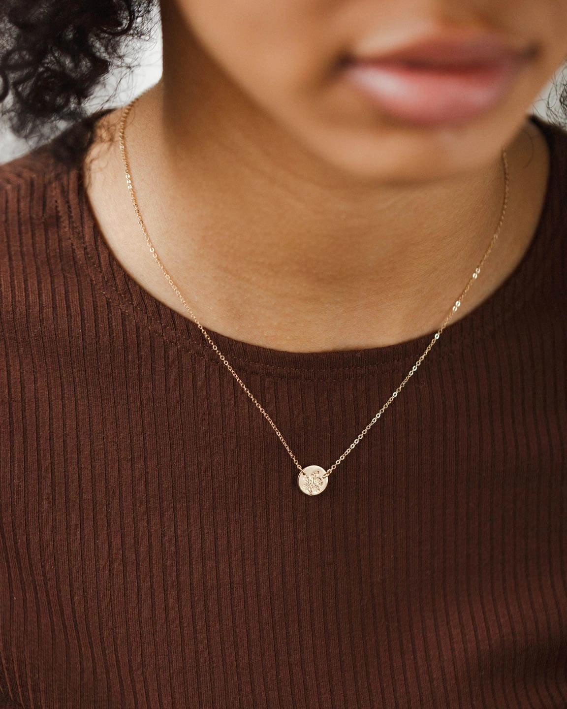 Shining Edge Small Flora Link Necklace