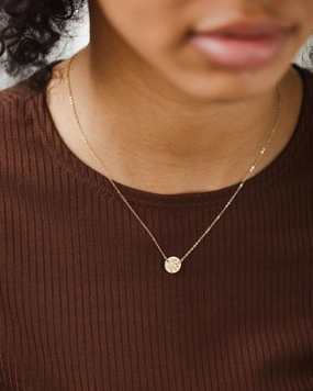 Shining Edge Small Flora Link Necklace