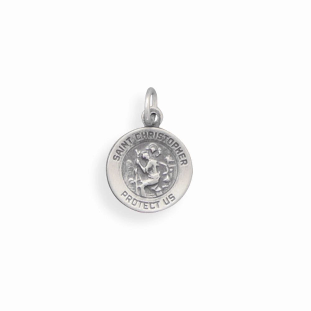 Small St. Christopher Charm - Patron Saint of Travel Glam Style Statement Edge