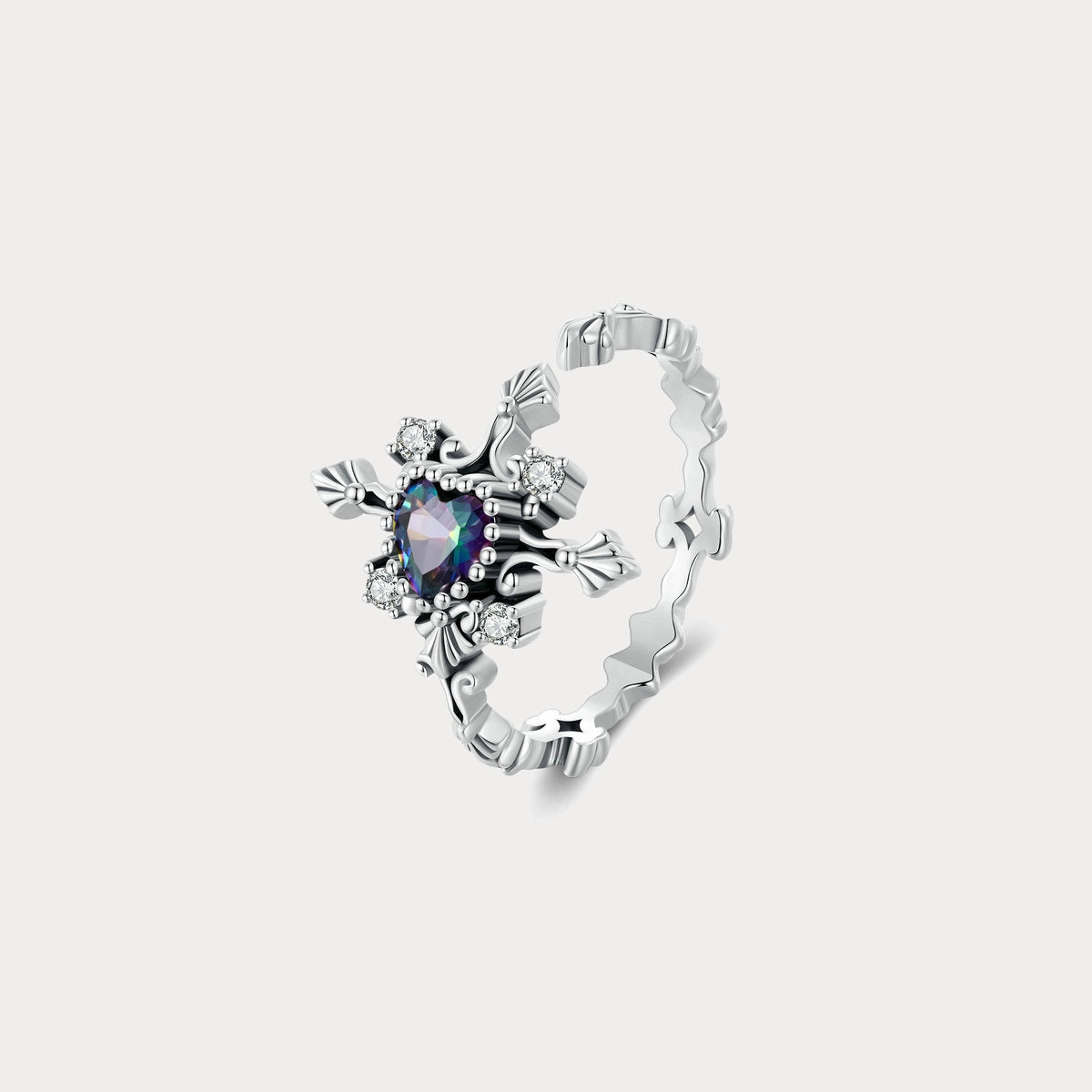 Designer Article Heart Cross Ring