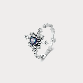 Chic Appearance Versatile Accessory Heart Cross Ring