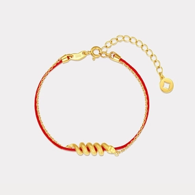 Snake Zodiac Red String Bracelet Holiday Party