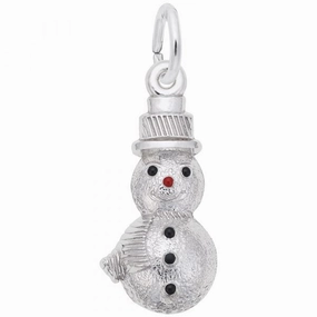 Snowman Charm Crystal Clear